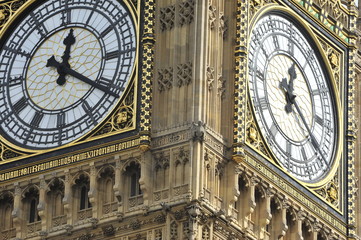 Fototapeta na wymiar closeup of Big Ben's clock