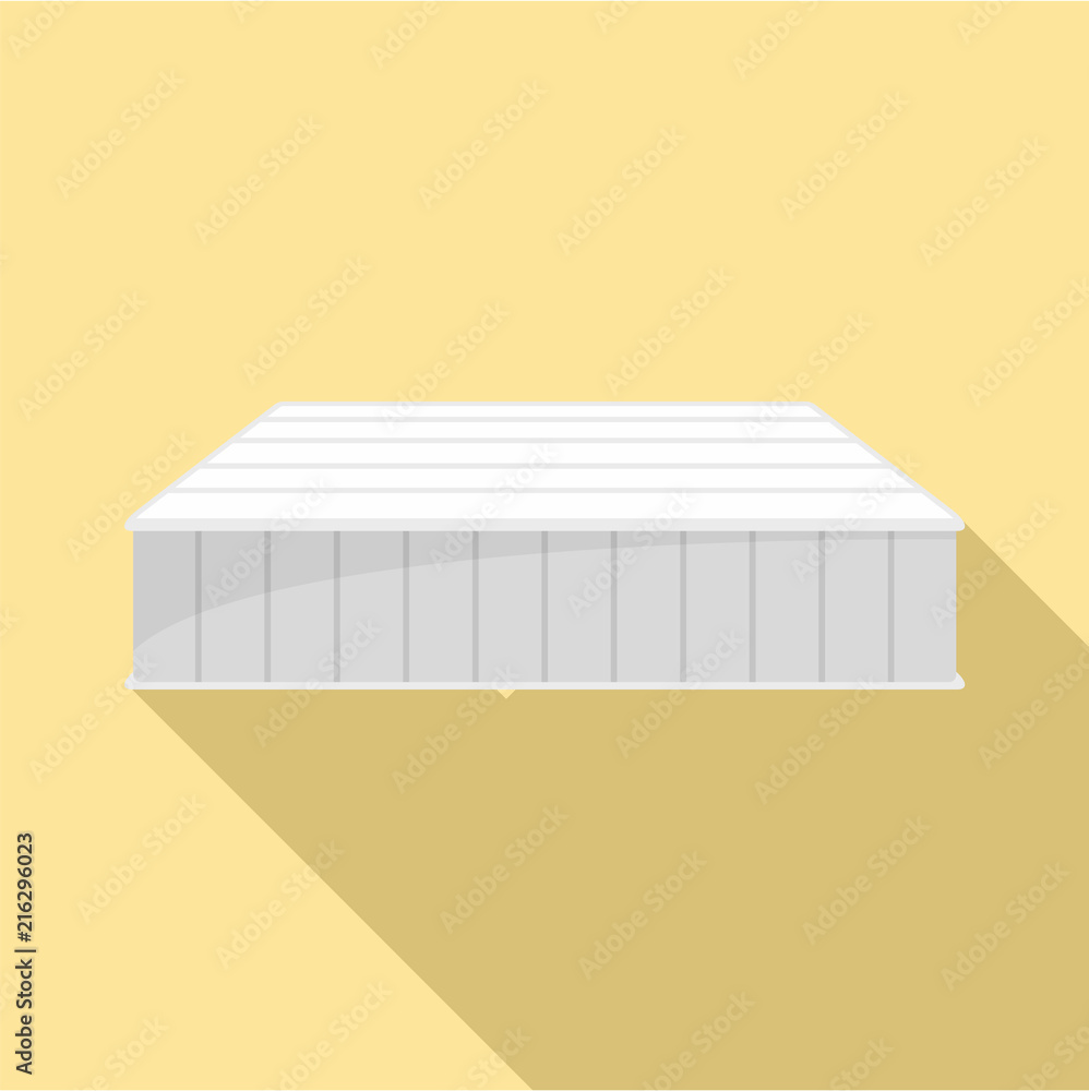 Poster soft mattress icon. flat illustration of soft mattress vector icon for web design