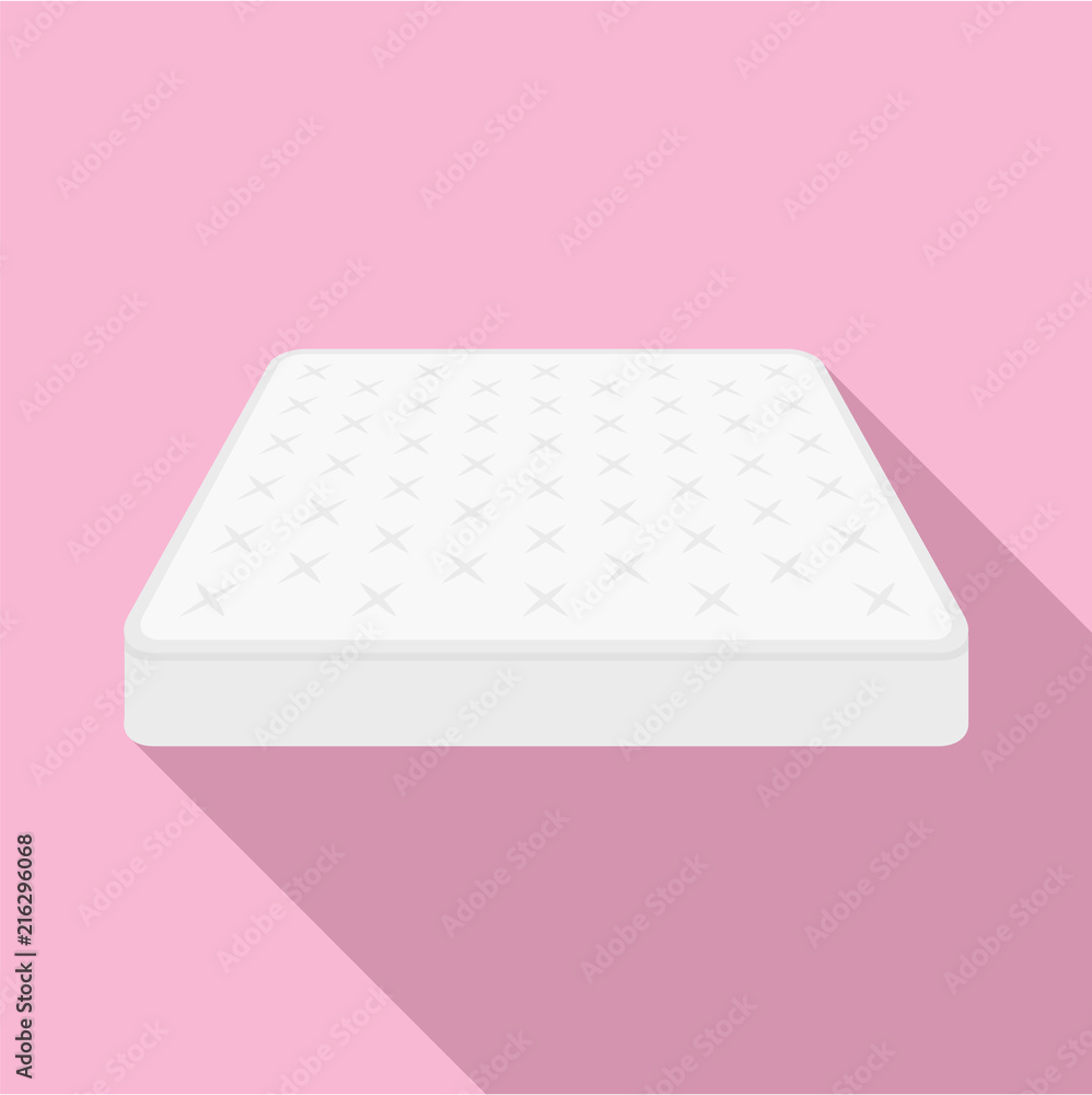 Poster king size mattress icon. flat illustration of king size mattress vector icon for web design
