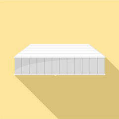Soft mattress icon. Flat illustration of soft mattress vector icon for web design