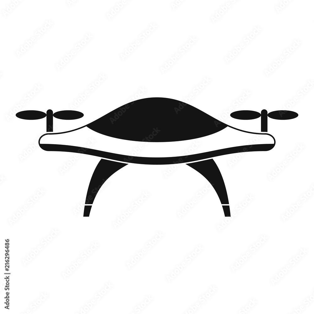 Poster concept drone icon. simple illustration of concept drone vector icon for web design isolated on whit