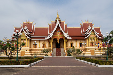 Laos  - Vientiane - Pha That Luang (Buddhistischer Tempel)