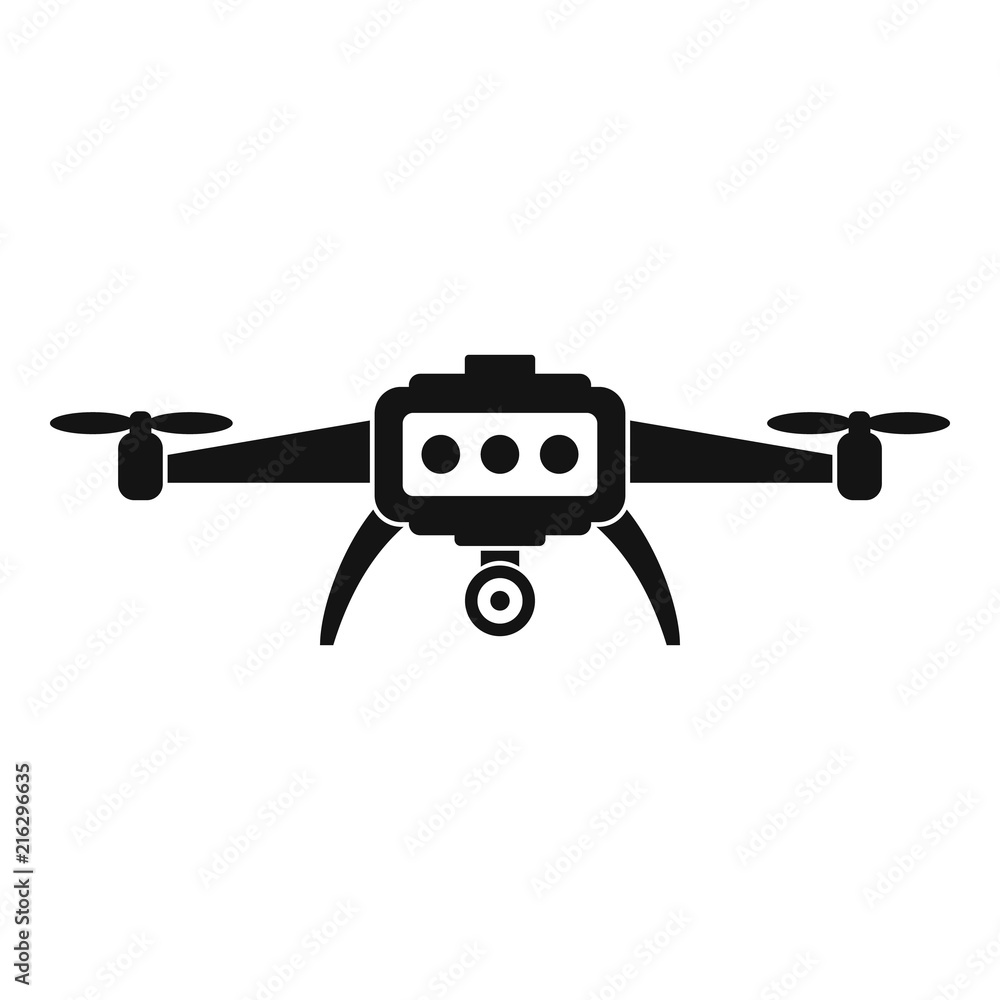 Aufkleber smart drone icon. simple illustration of smart drone vector icon for web design isolated on white ba