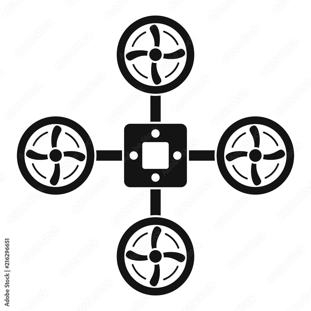 Poster spy drone icon. simple illustration of spy drone vector icon for web design isolated on white backgr