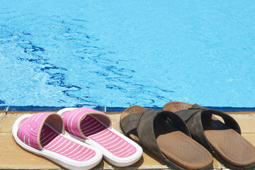 Naklejka premium Beach Shoes