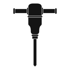 Hand drill machine icon. Simple illustration of hand drill machine vector icon for web design isolated on white background