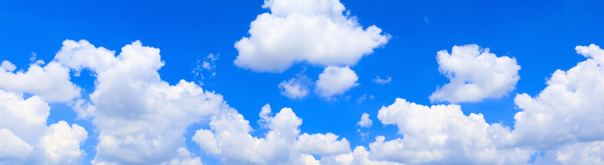 panorama sky and cloud in summertime beautiful background
