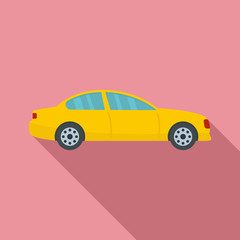 Gas car icon. Flat illustration of gas car vector icon for web design