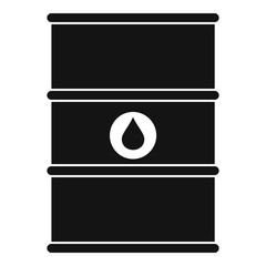 Petrol barrel icon. Simple illustration of petrol barrel vector icon for web design isolated on white background