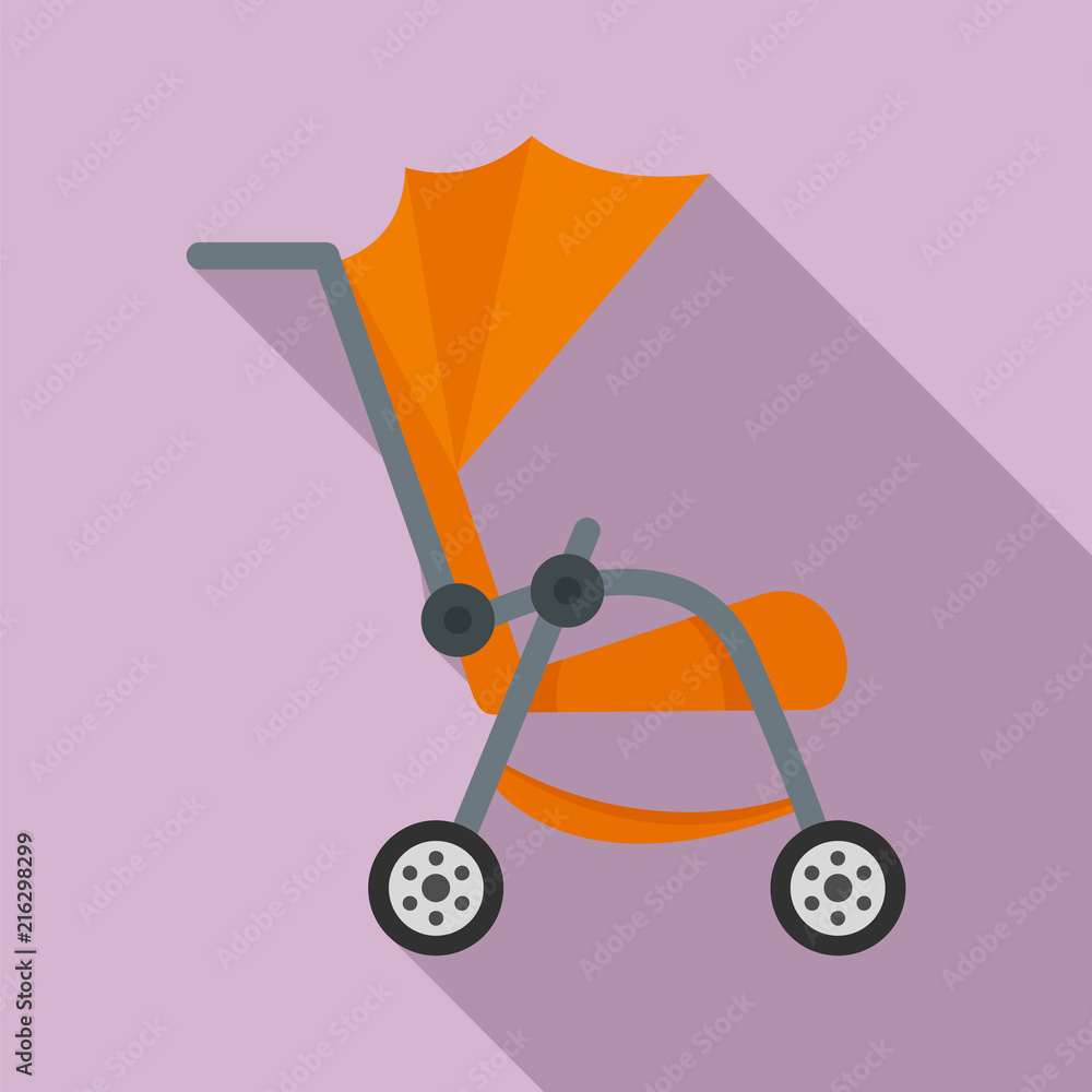 Poster buggy icon. flat illustration of buggy vector icon for web design