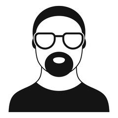 Hip hop man icon. Simple illustration of hip hop man vector icon for web design isolated on white background