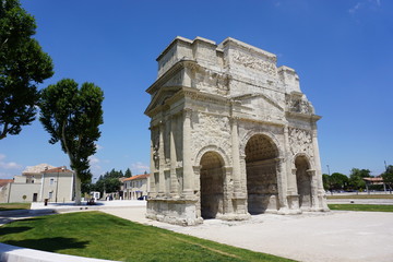 Fototapeta na wymiar Arc de Triomphe, Orange, Provence