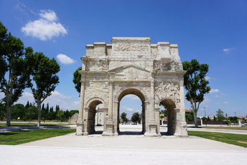 Fototapeta na wymiar Arc de Triomphe, Orange, Provence