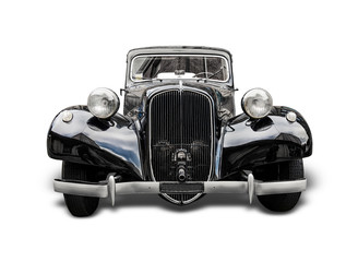 old car Traction Avant isolated