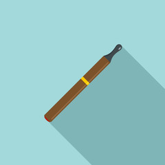 Electric cigarette icon. Flat illustration of electric cigarette vector icon for web design