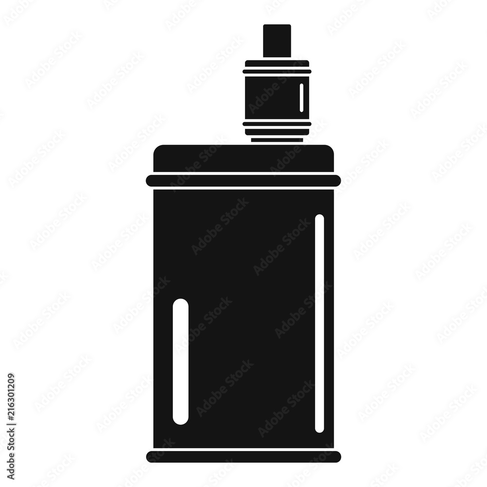 Poster vape mod icon. simple illustration of vape mod vector icon for web design isolated on white backgrou