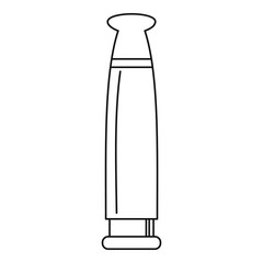 Rechargable vape battery icon. Outline rechargable vape battery vector icon for web design isolated on white background