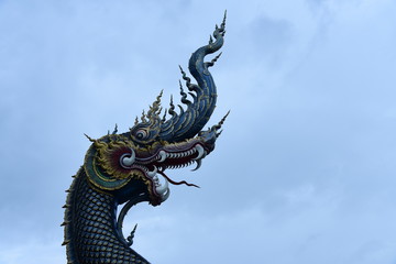 Fototapeta na wymiar blue dragon northern thailand