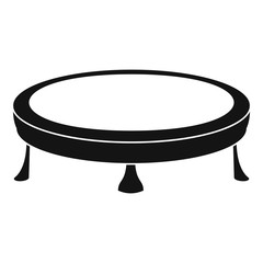 Trampoline icon. Simple illustration of trampoline vector icon for web design isolated on white background