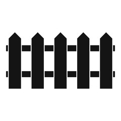 Wood barrier icon. Simple illustration of wood barrier vector icon for web design isolated on white background