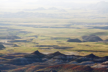 View from Badlands National Park in South Dakota