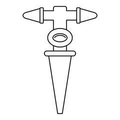 Grass water tool icon. Outline grass water tool vector icon for web design isolated on white background