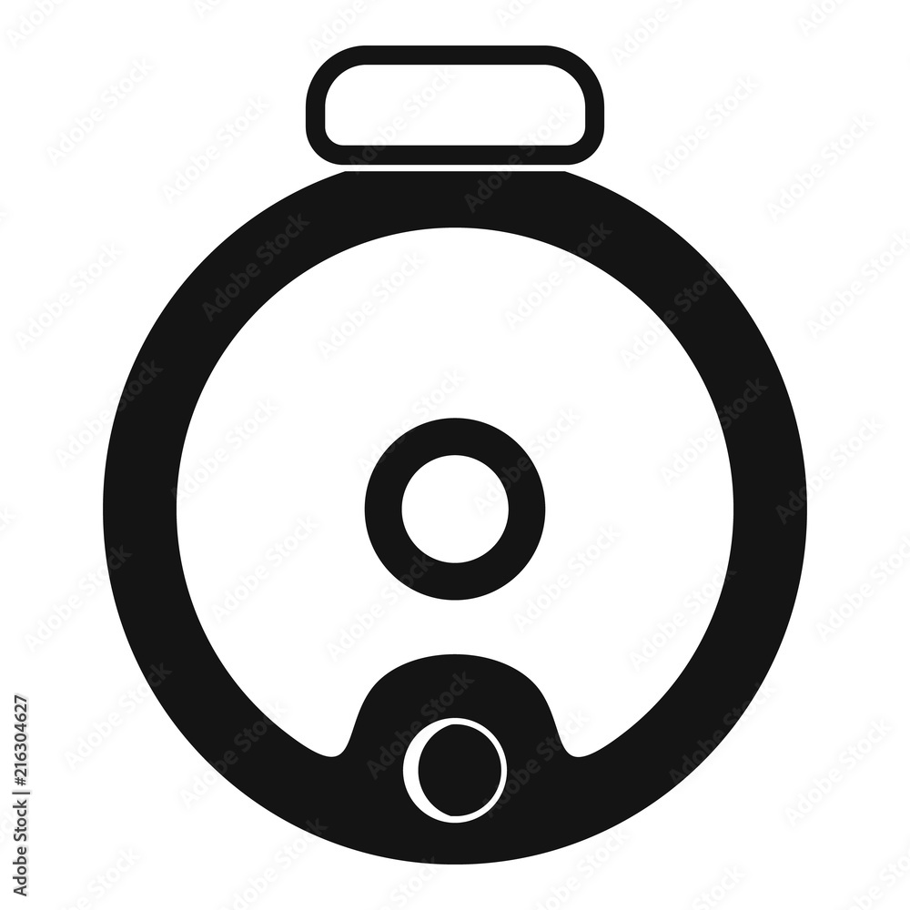 Poster top view robot vacuum cleaner icon. simple illustration of top view robot vacuum cleaner vector icon