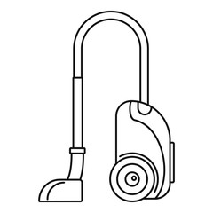 House vacuum cleaner icon. Outline house vacuum cleaner vector icon for web design isolated on white background