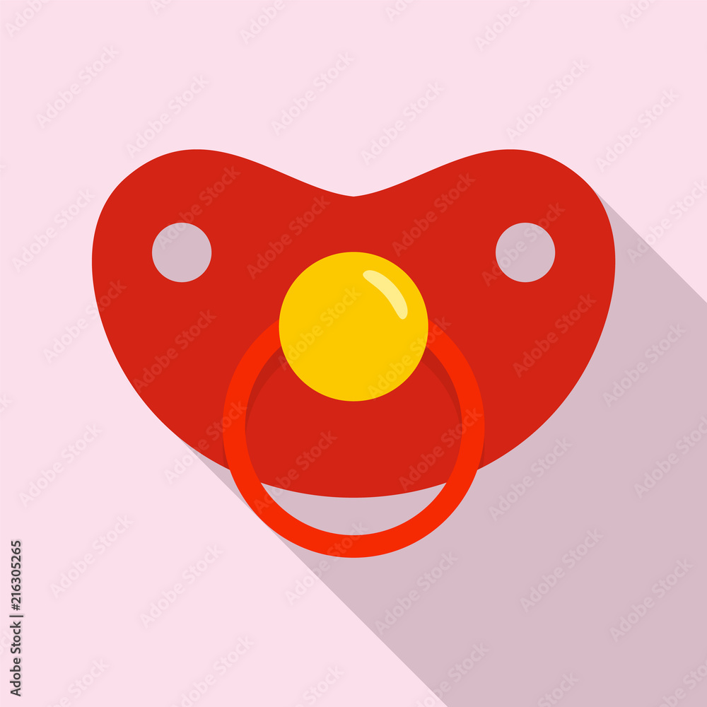 Sticker Girl nipple icon. Flat illustration of girl nipple vector icon for web design