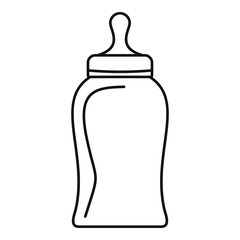Bottle nipple icon. Outline bottle nipple vector icon for web design isolated on white background