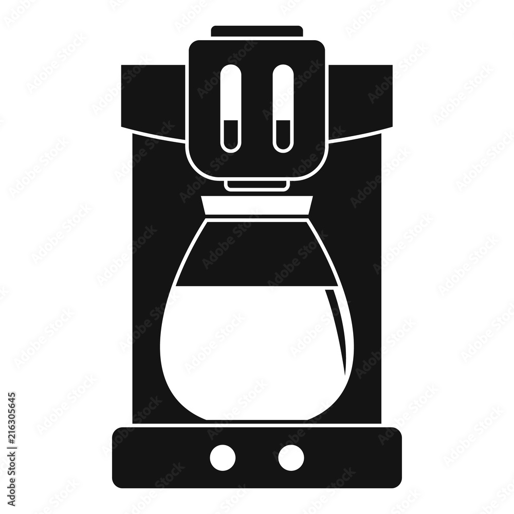 Poster coffee machine icon. simple illustration of coffee machine vector icon for web design isolated on wh