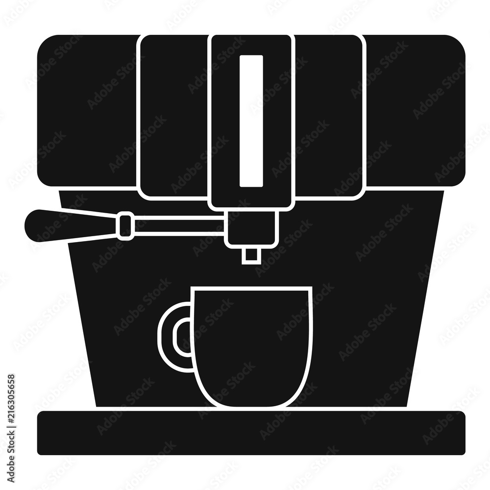 Poster modern coffee machine icon. simple illustration of modern coffee machine vector icon for web design 
