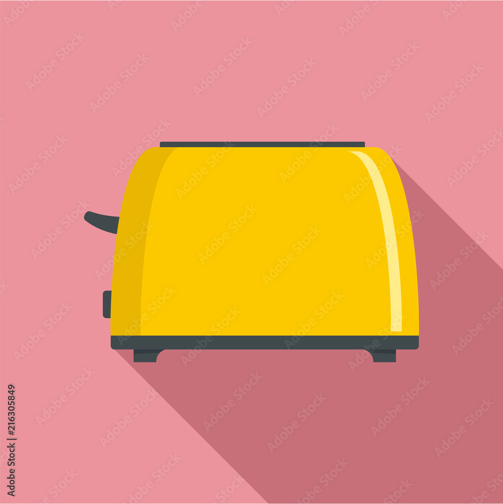 Poster old toaster icon. flat illustration of old toaster vector icon for web design