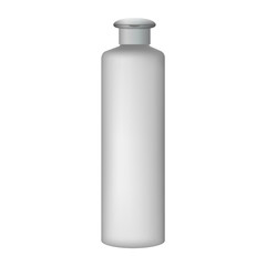 Conditioner bottle mockup. Realistic illustration of conditioner bottle vector mockup for web design isolated on white background
