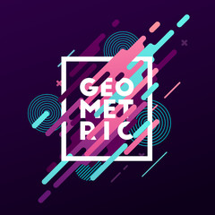 Abstract geometric background. Vector illustration. 