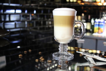 Latte on the bar