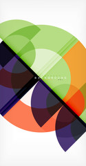 Fototapeta premium Modern circle abstract background