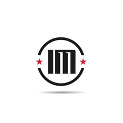 Initial Letter IM Logo Template Design