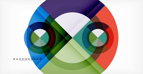 Obraz premium Vector circle abstract background