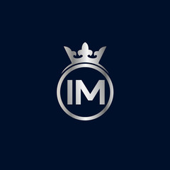 Initial Letter IM Logo Template Design
