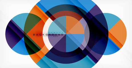 Obraz premium Vector circle abstract background