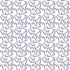 Beautiful graphic lovely holiday new year bright winter red white sweet yummy cane candy pattern watercolor hand illustration. Perfect for textile, wallpapers, and backgrounds