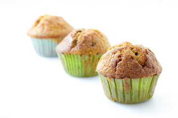Muffin with white background