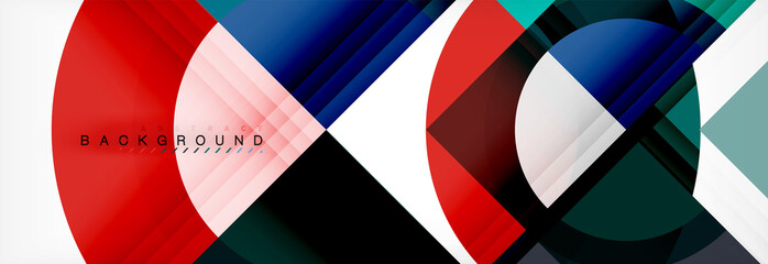 Fototapeta premium Vector circular geometric abstract background