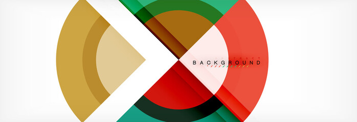 Obraz premium Vector circular geometric abstract background