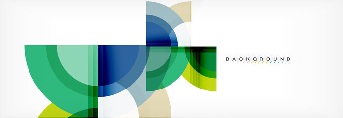Naklejka premium Vector circular geometric abstract background