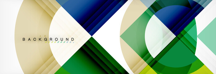 Obraz premium Vector circular geometric abstract background