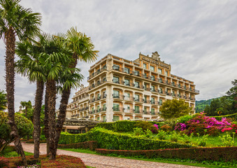 Fototapeta premium Stresa, Italy: Grand hotel Bristol.