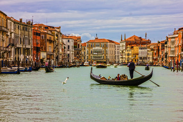 Fototapeta na wymiar Venice, Italy. Grand canal architecture 