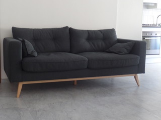 Stylish grey sofa